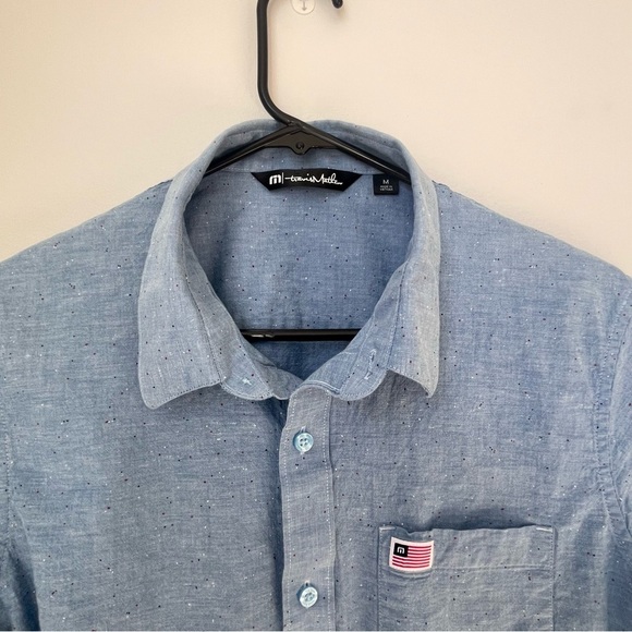 Travis Mathew Eagle Pride Patriotic Button Down Shirt Size Medium - Picture 5 of 10